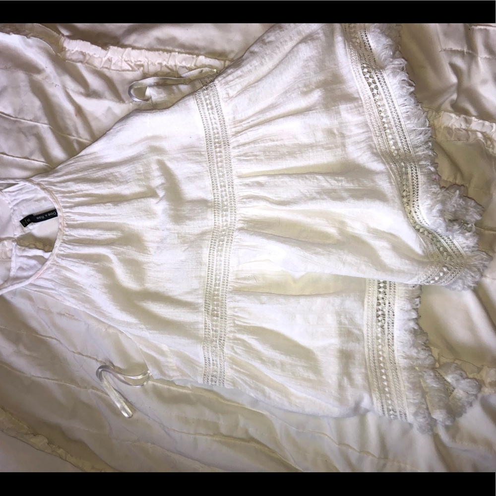 Die & Rae tank top. Feathered bottom